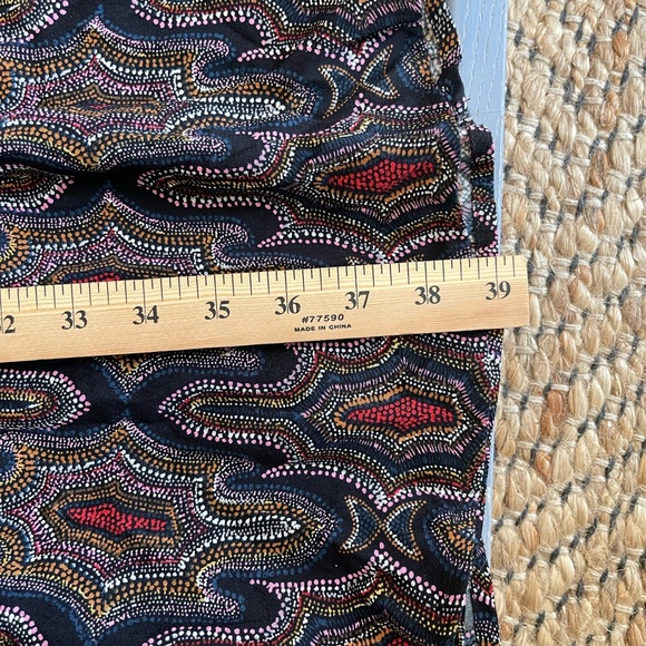 Maeve Evaline smocked dress size xsmall geometric multi color Anthropologie - Picture 9 of 11